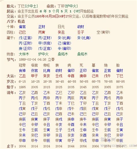 四柱八字排盘程式|四柱八字